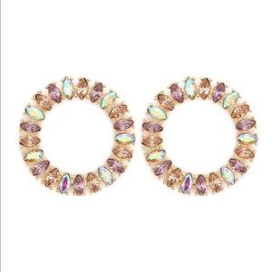 Iridescent Crystal Earrings